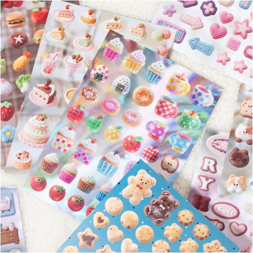 Textured Pattern Series Sticker Book 20 sheets 2 designs image 3