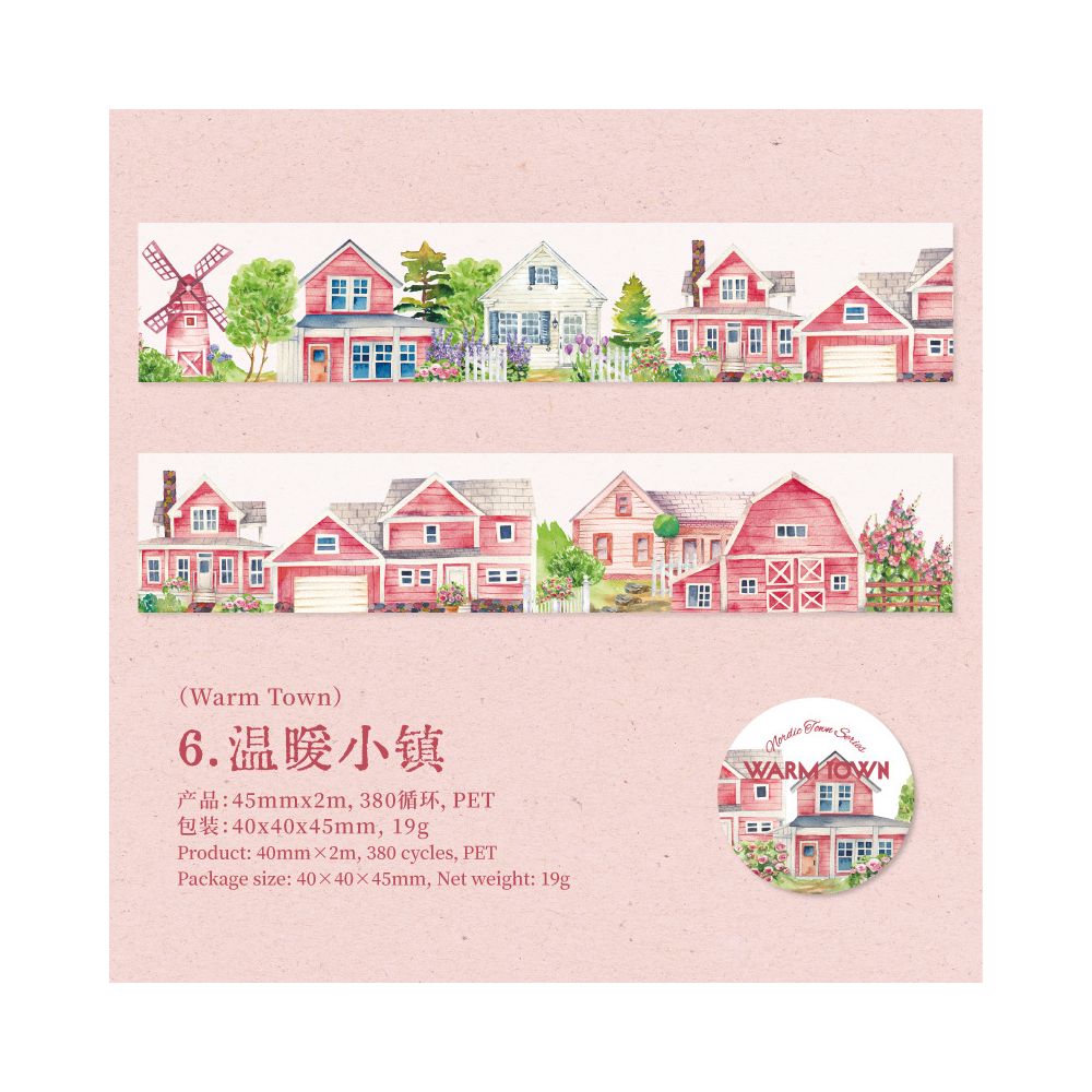 Town Series PET Tape 4,5cm x 2m