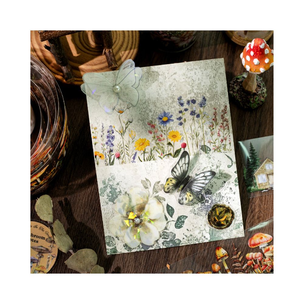 Ancient Forest PET Tape 6 Designs 4cm x 2m image 3