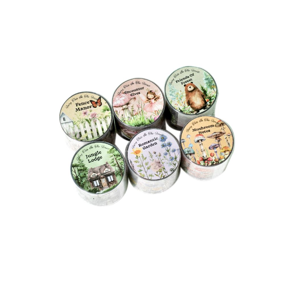 Ancient Forest PET Tape 6 Designs 4cm x 2m image 4