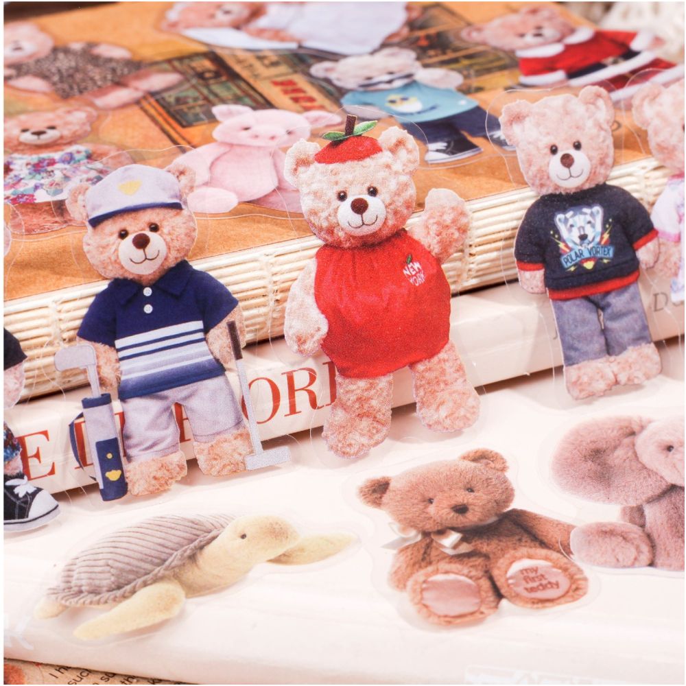 Doll Series PET Stickers 20 Sheets 6 Styles image 0