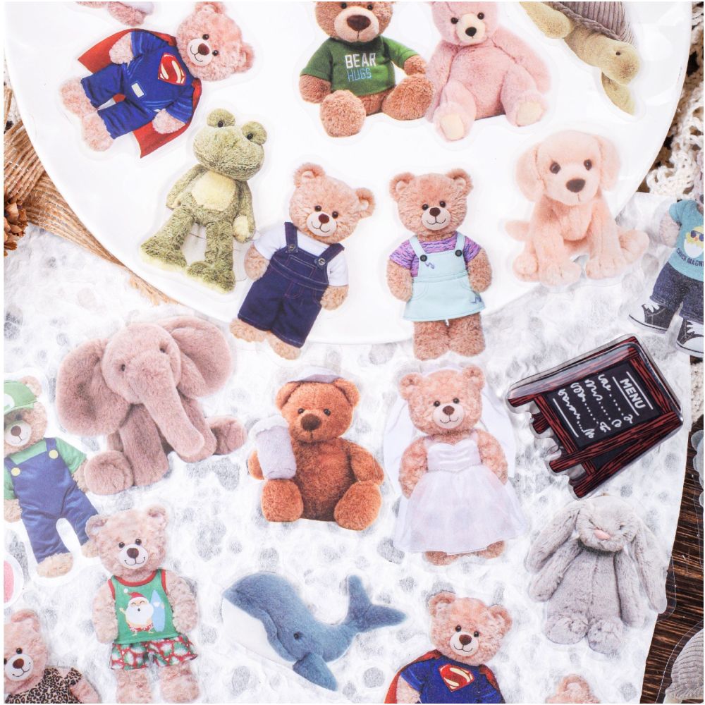 Doll Series PET Stickers 20 Sheets 6 Styles image 1