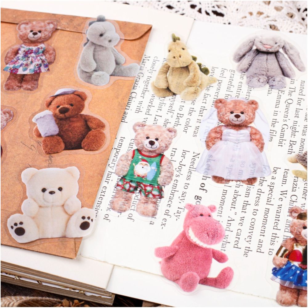 Doll Series PET Stickers 20 Sheets 6 Styles image 2