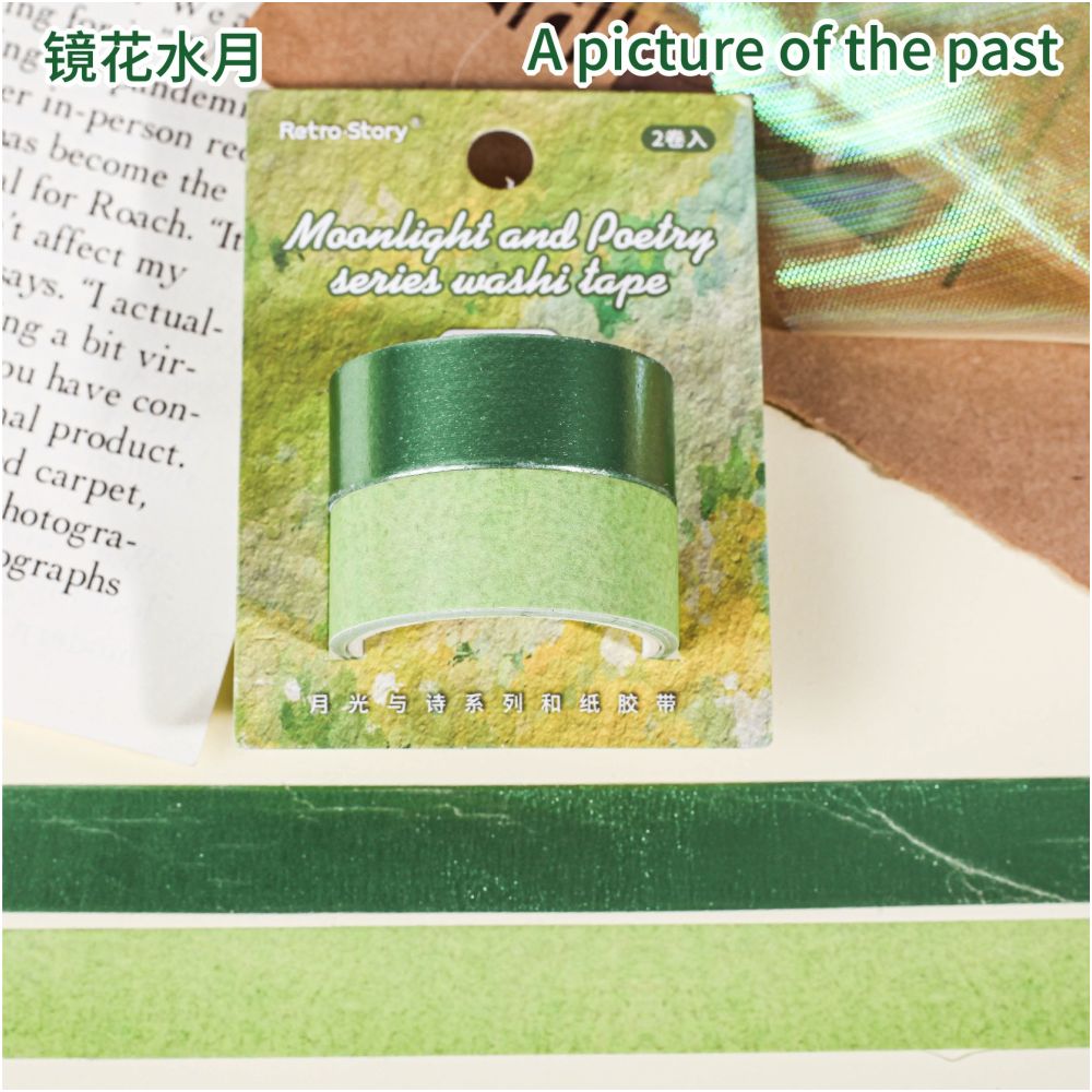 Moonlight and Poetry Series Washi Tape 8 Styles