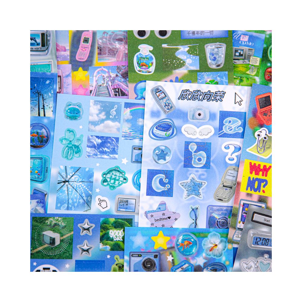 Century Dream Core Millennium Style Sticker Book 2 Styles 30 Sheets image 1
