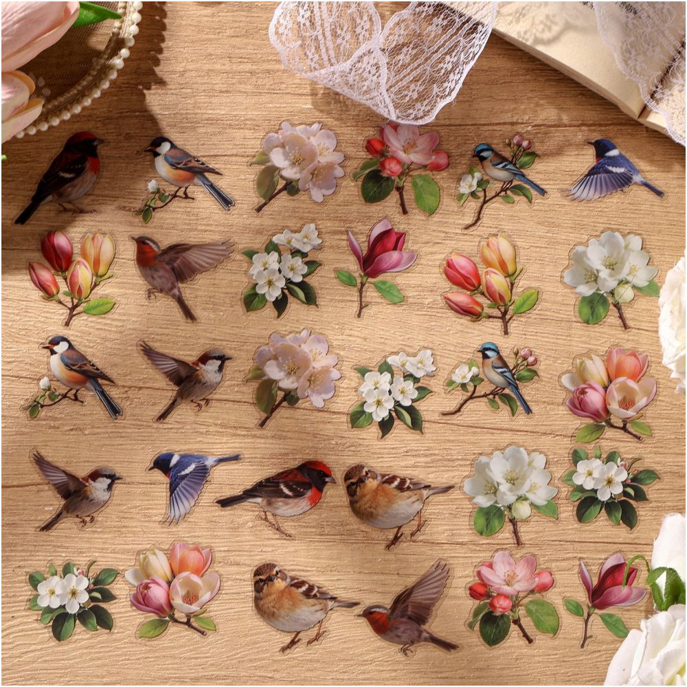 Spring Field Series PET Stickers 6 Styles 15 Sheets image 2