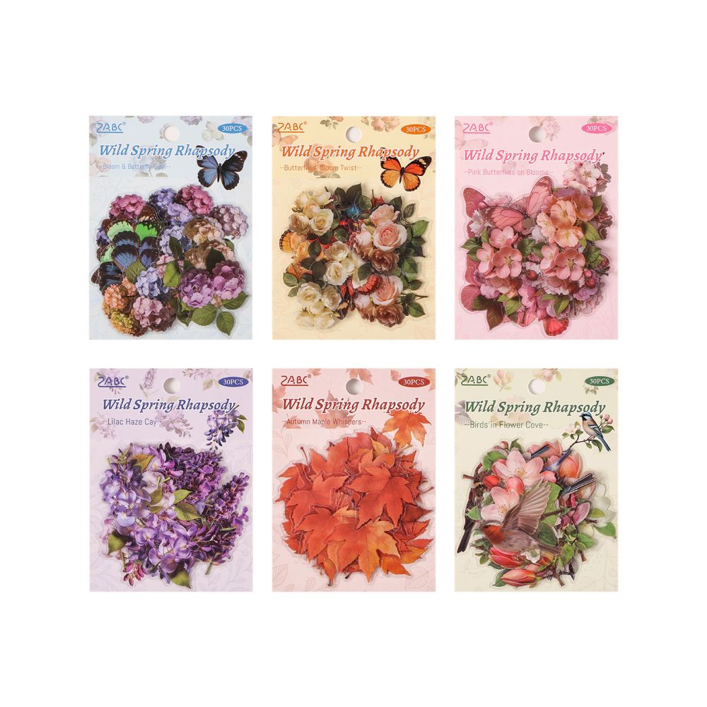 Spring Field Series PET Stickers 6 Styles 15 Sheets image 4
