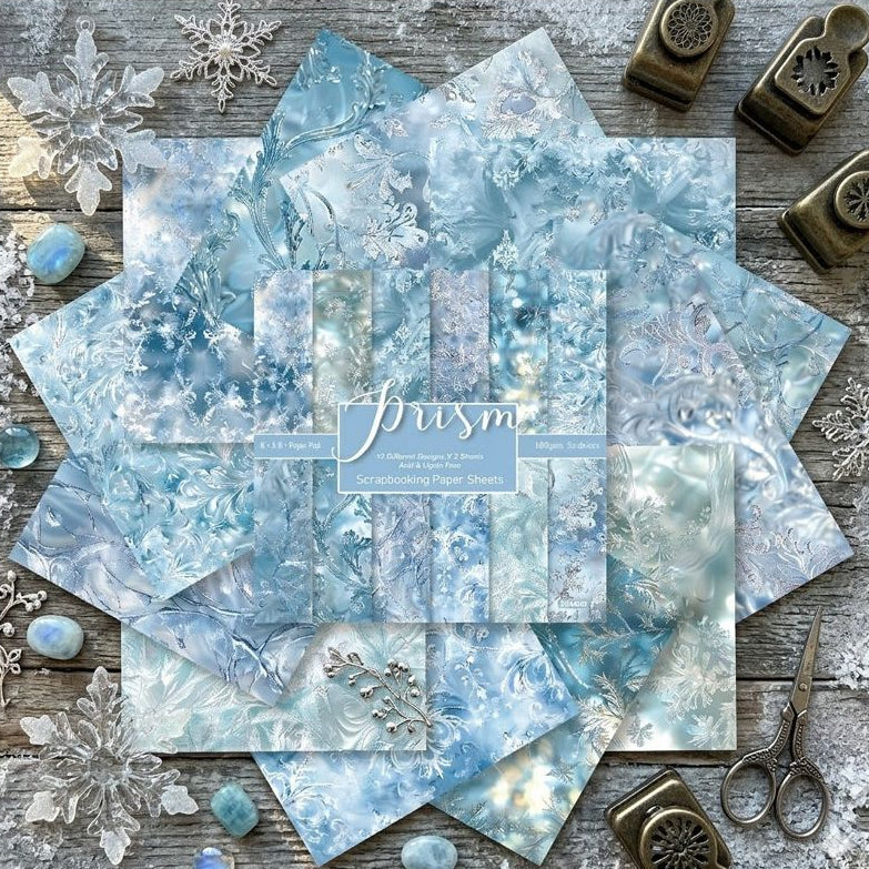 Winter Series Material Paper 15cm x 15cm 12 Sheets image 2