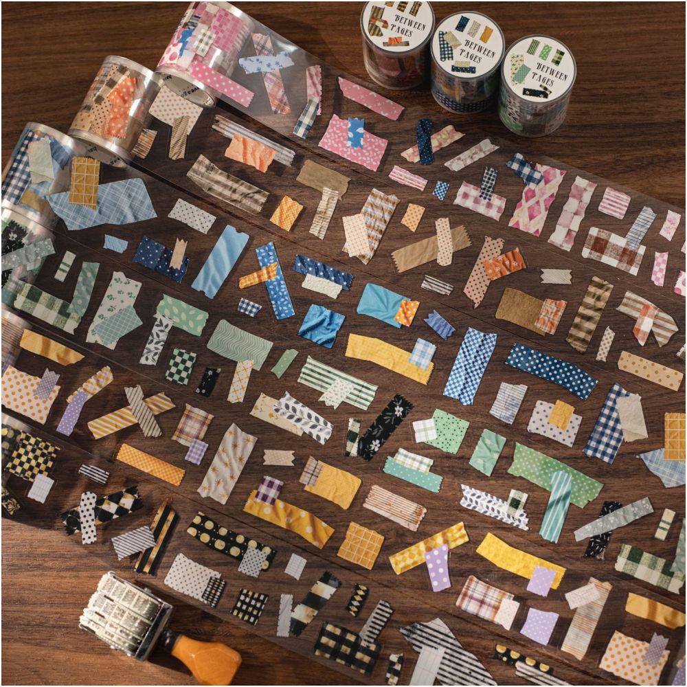 Vintage Paper Series PET Tape 5cm x 2m 6 Designs image 0
