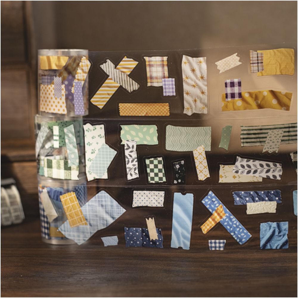 Vintage Paper Series PET Tape 5cm x 2m 6 Designs image 2