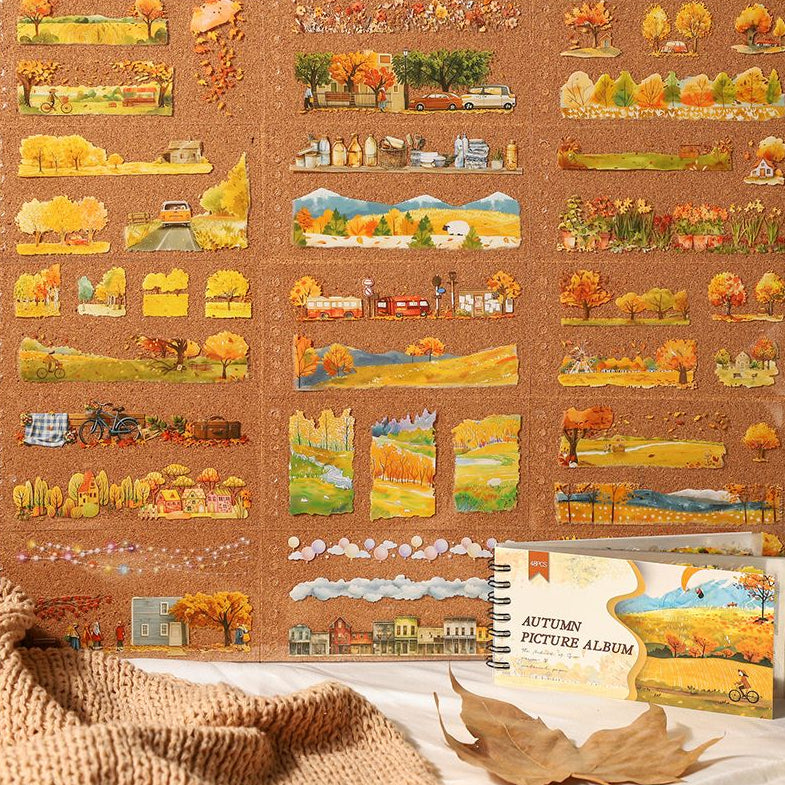 Autumn Series Spiral PET Sticker Book image 1