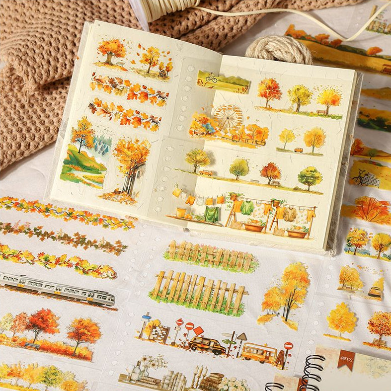 Autumn Series Spiral PET Sticker Book image 2