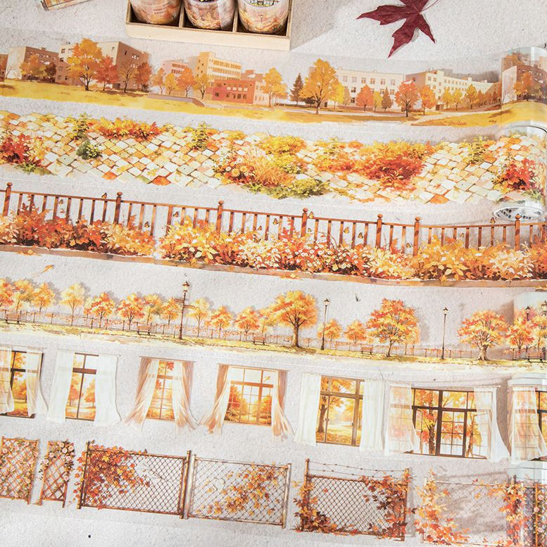 Autumn Landscape Series PET Tape 6 Designs 6cm x 2m image 1
