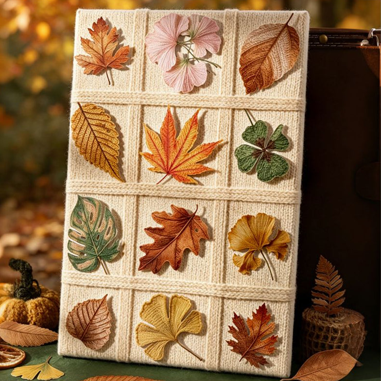 Autumn Leaf Series Paper Stickers 6 Designs 20 Pcs image 1
