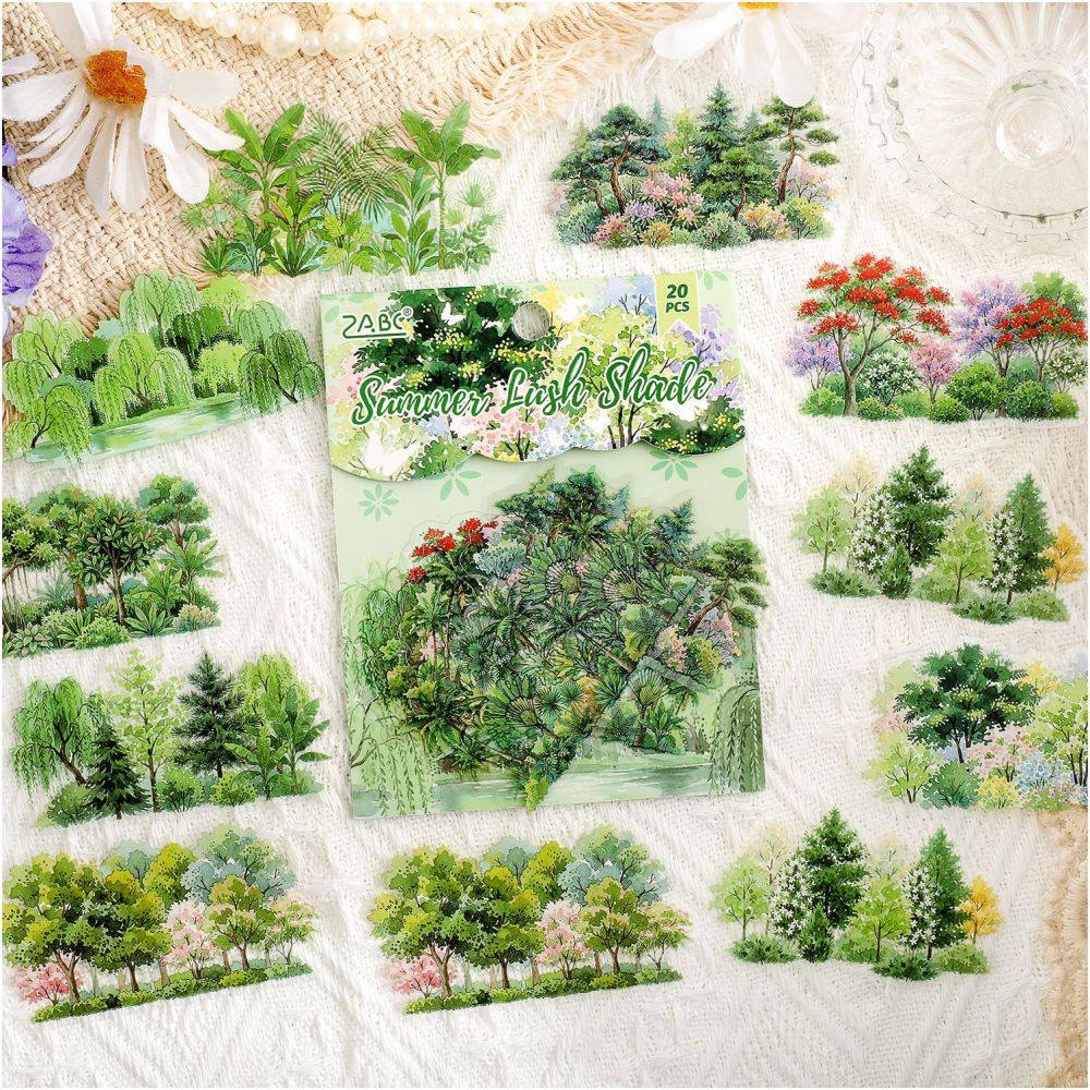 Forest Seasons Series PET Sticker Pack 4 Styles 20 Pcs image 3