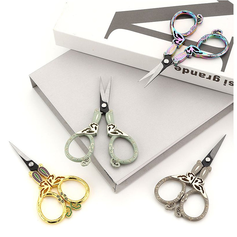 Vintage butterfly embroidery scissors 4 Styles image 3