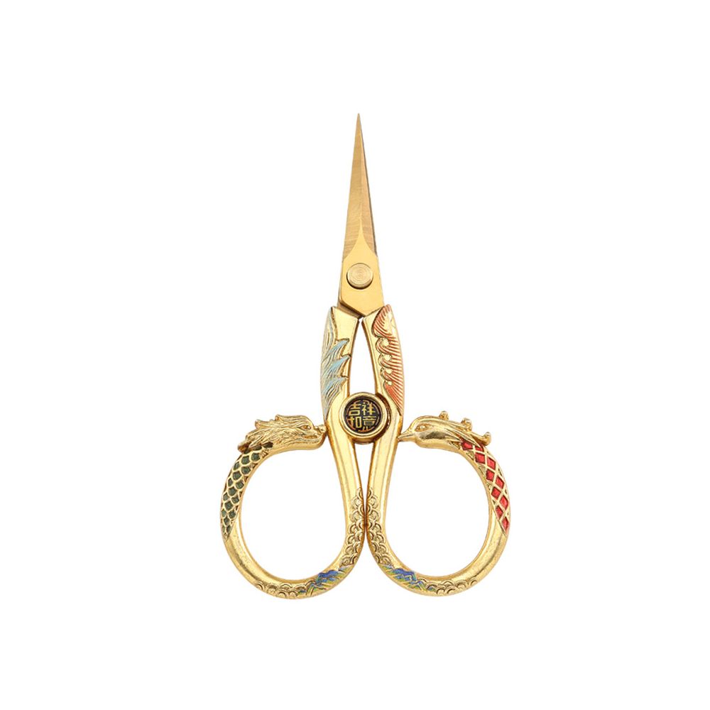 Vintage dragon and phoenix style scissors 3 Styles image 4