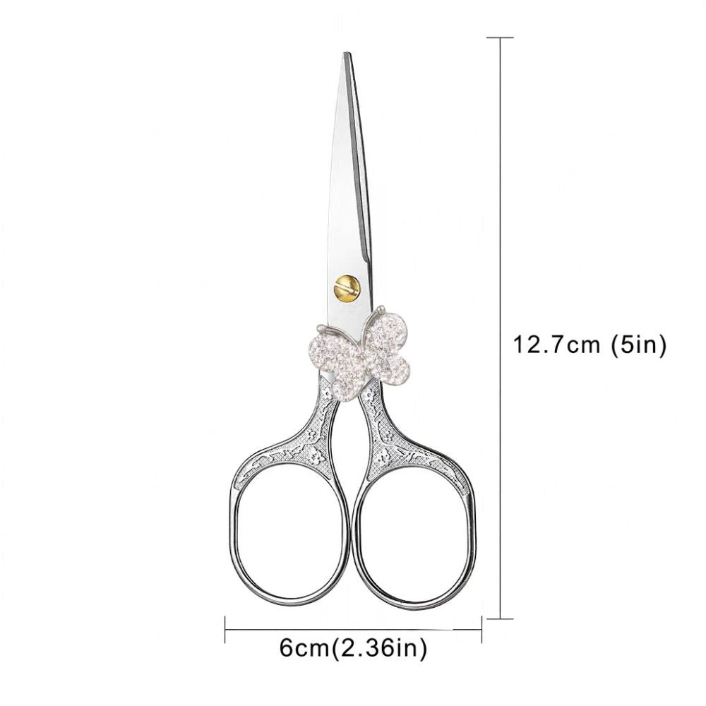 Stainless steel scissors with butterfly 7 Styles image 1