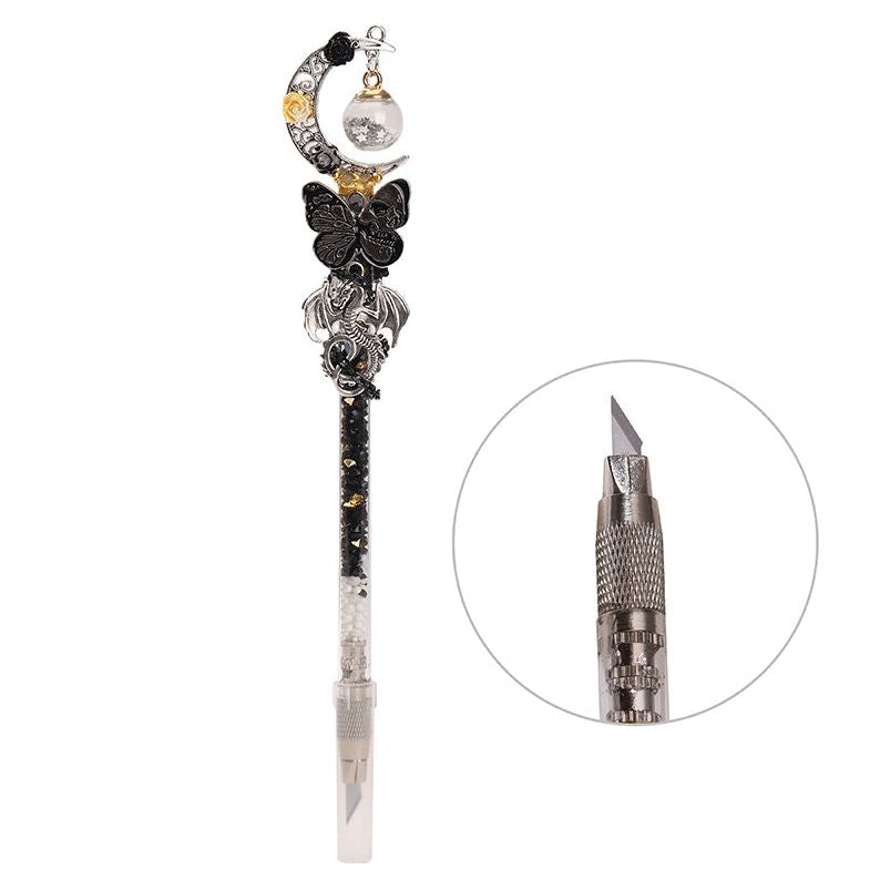 Moon Butterfly Art Pen Knife