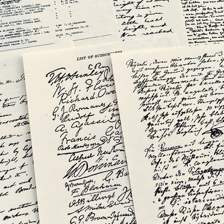 Junk Journal Vintage Handwritten English Letter Background Material Paper 14 Sheets A5 image 1