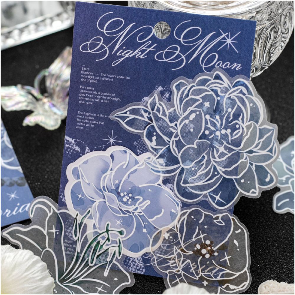 Plant and Flower PET Stickers 10psc 6 variants image 3