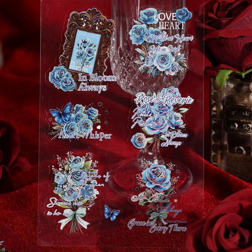 Rose Secret Series PET Stickers 3 Sheets 4 variants image 1