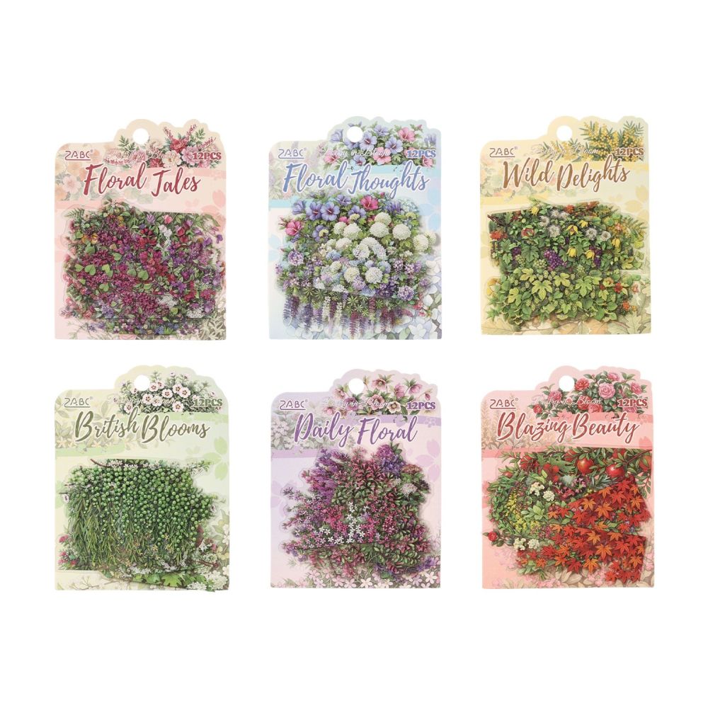 Poems of Flower Series PET Stickers 20psc 6 variants image 4