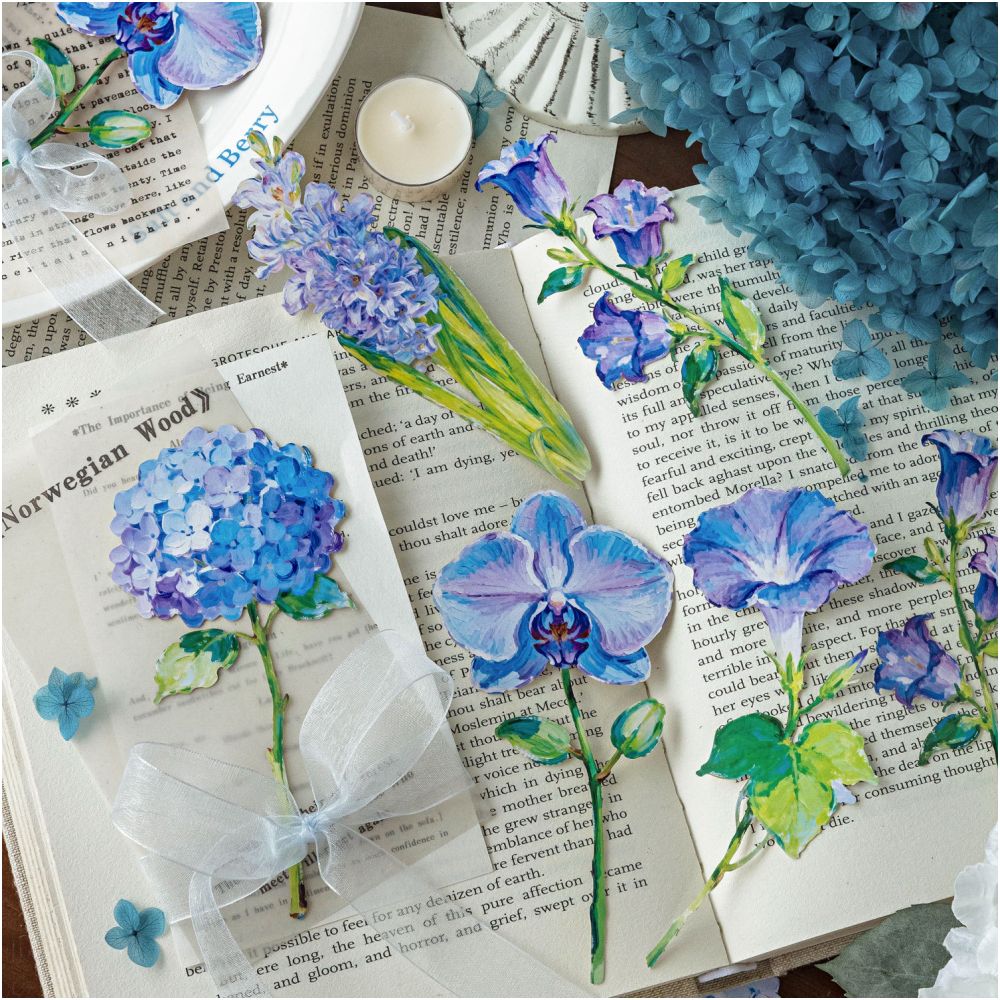 Flowers for You Series Paper Stickers 10psc 4 variants image 2
