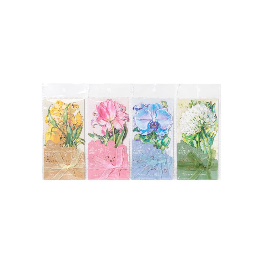 Flowers for You Series Paper Stickers 10psc 4 variants image 4