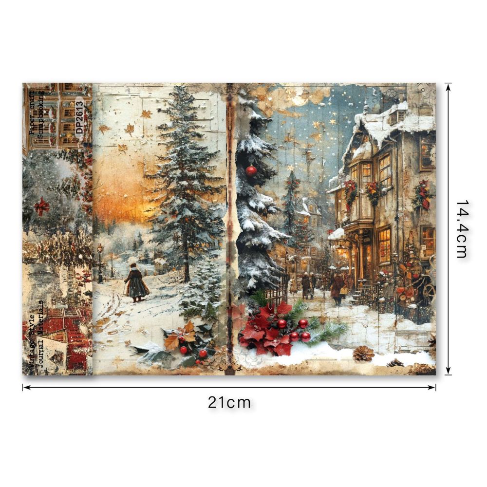Winter Tale Series background Paper 14 4cm x 21cm image 4