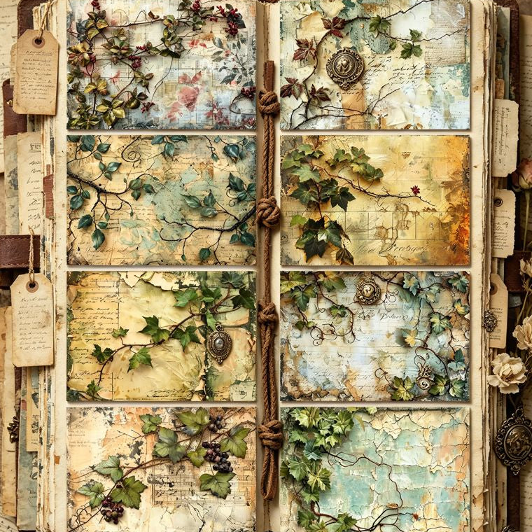 Vintage Vineyard Series Background Paper 14 4cm x 21cm image 2