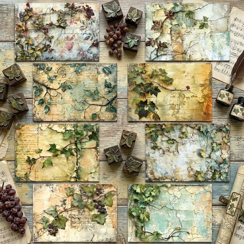 Vintage Vineyard Series Background Paper 14 4cm x 21cm image 3