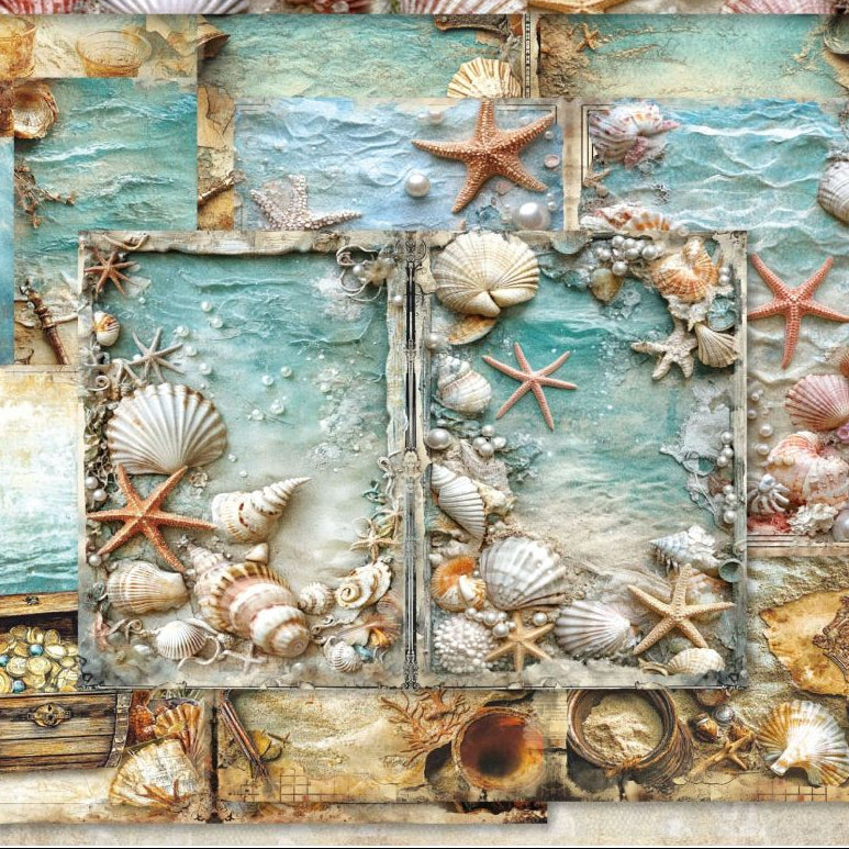 Seashell Symphony Series Background Paper 14 4cm x 21cm image 0