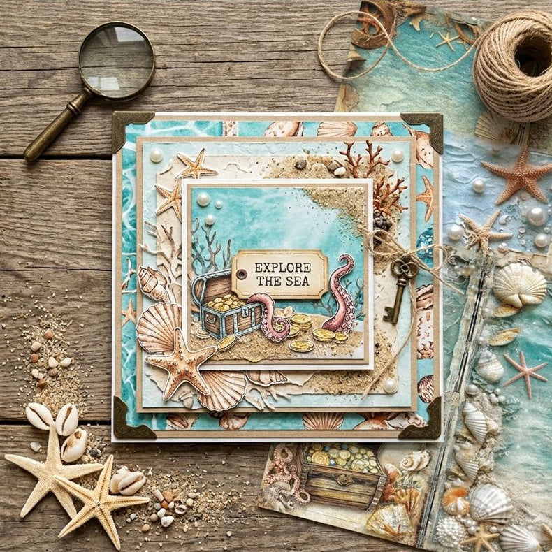 Seashell Symphony Series Background Paper 14 4cm x 21cm image 3