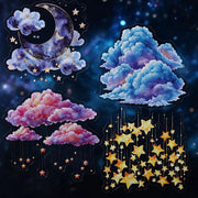 Cloud and Starry Night Series PET Stickers 16psc 4 variants image 2