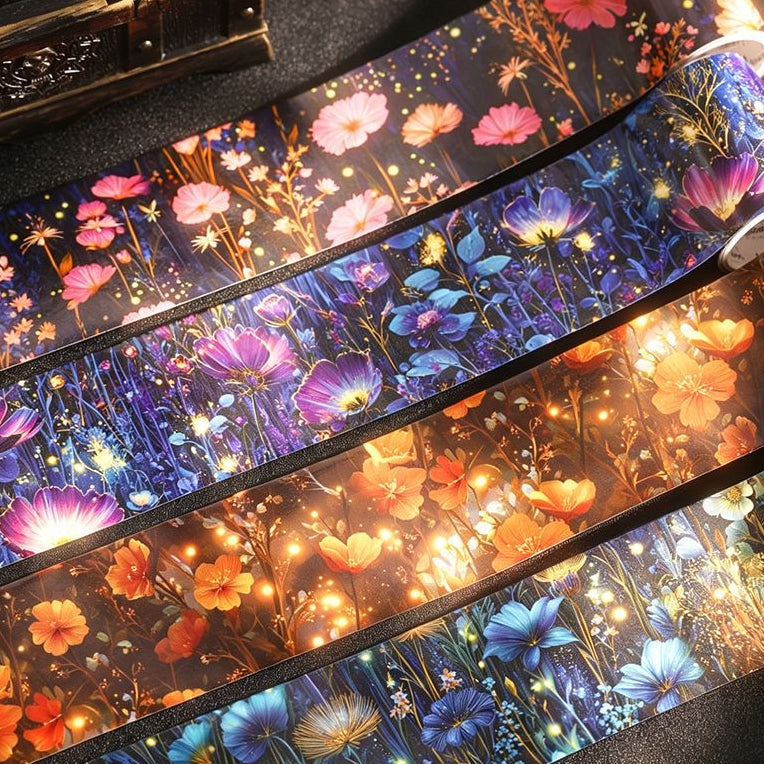 Garden Night View Series Washi Tape 5cm x 2m 4 variants image 2