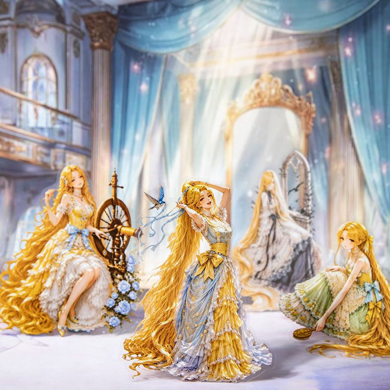 Princess Fairy Tale Series PET Stickers 12psc 6 variants image 1