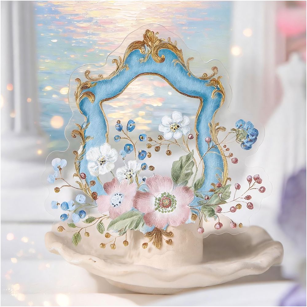 Vintage Rococo Series PET Stickers 16psc 6 Designs image 0