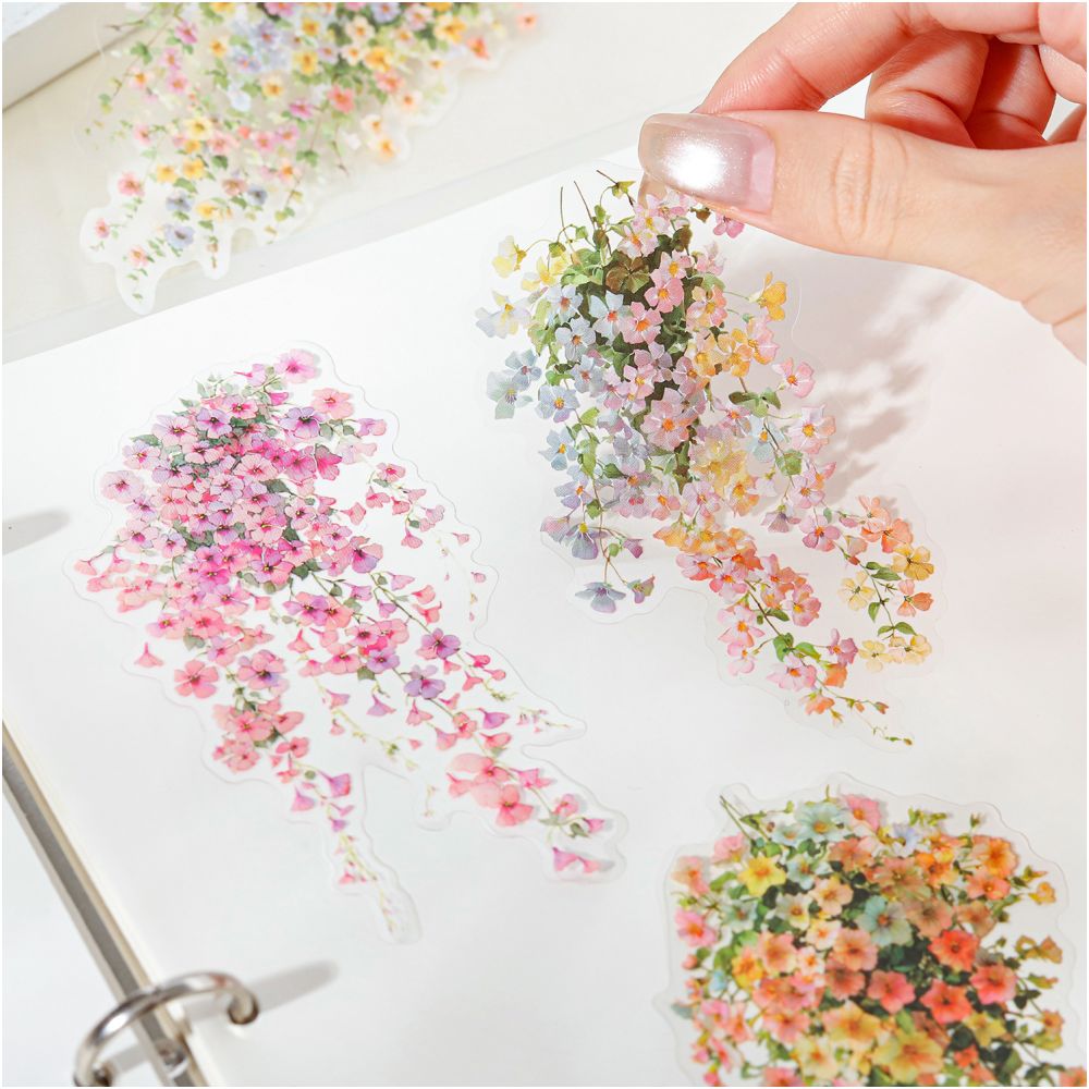 Floral Vine Theme PET Stickers 10psc 4 variants image 2