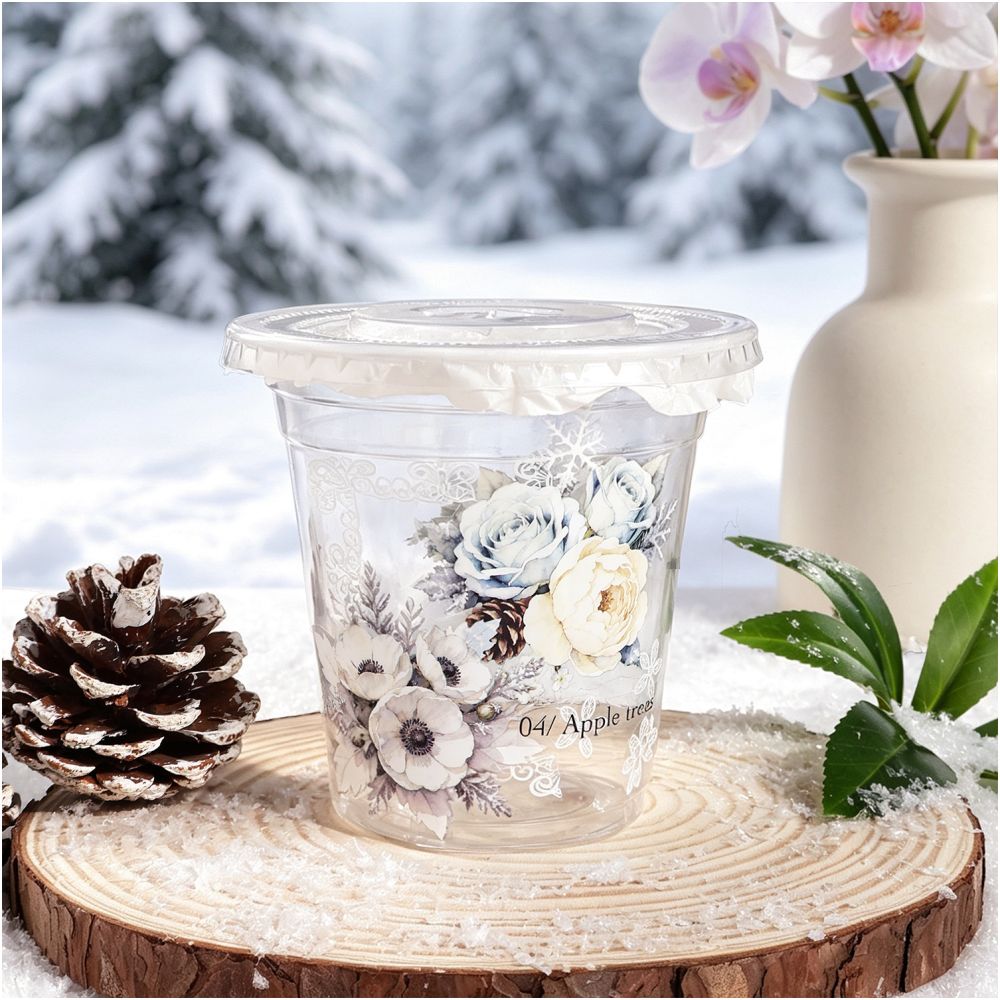 Winter Blossom Series PET Stickers 30psc 6 designs image 1