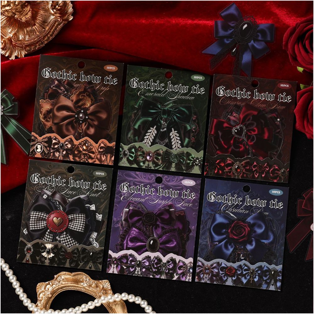 Gothic Ending Series PET Stickers 10psc 6 variants image 0