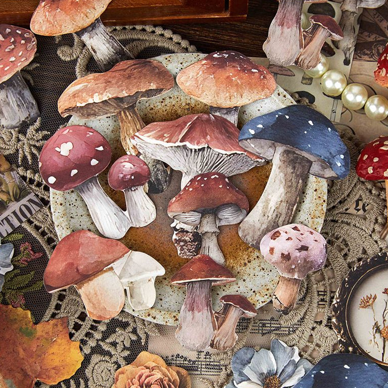 Vintage Time Capsule Paper Stickers Pack 50psc 6 Designs image 1