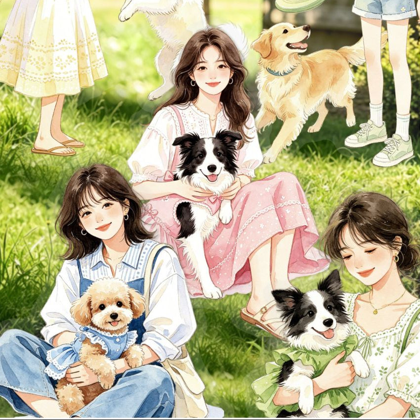 Exquisite Character Series PET Stickers 20 pieces image 2