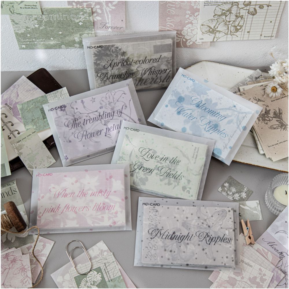 Silent World Series Material Paper 30 Sheets 6 Designs image 0