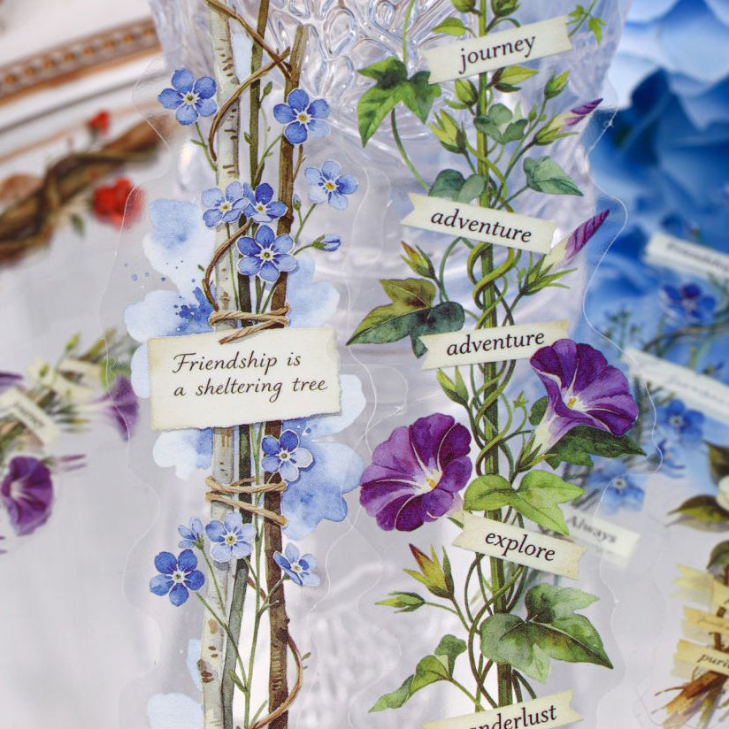 Branch Letter Series PET Stickers 20 Sheets 6 Designs image 0
