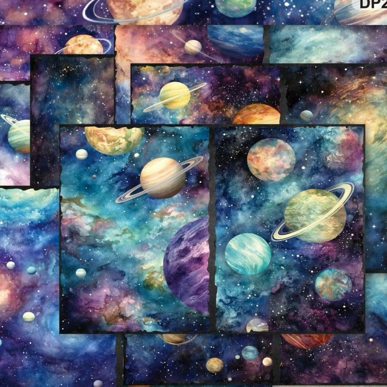 A5 Space Series material paper 8 Sheets image 0