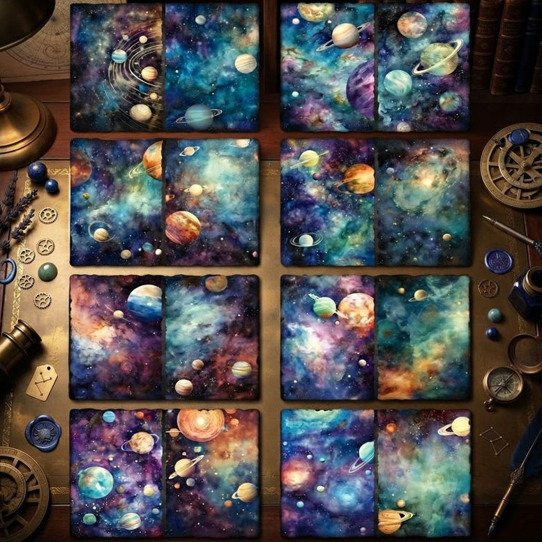A5 Space Series material paper 8 Sheets image 2