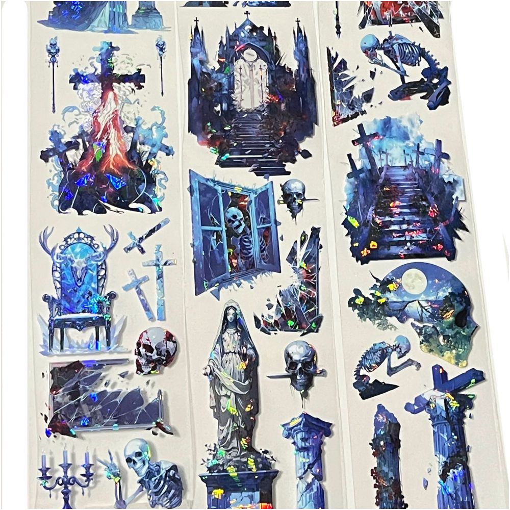 Dark Ghostly Eye PET Tape 6cm x 2m 4 Variants image 1