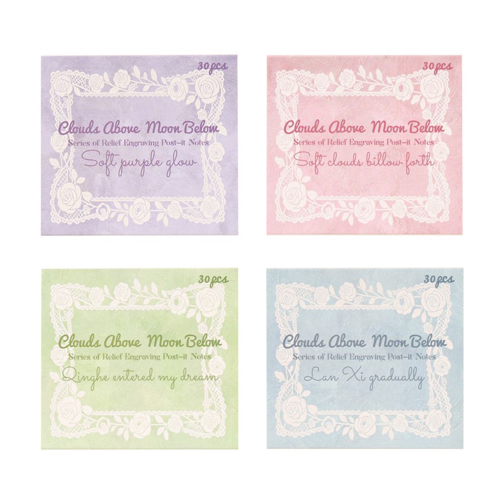 Cloud and Moon Series Paper Stickers 30psc 4 variants image 4