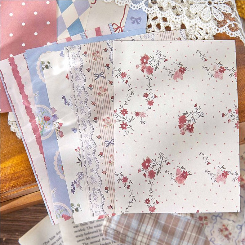 Whispering Pattern Series Paper Stickers 30psc 6 variants image 1